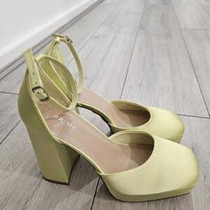 Primark Pastel Green Ankle Strap Heels